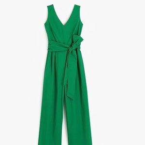 J. Crew Pants - J.Crew Wrap-Tie Navy Jumpsuit in Stretch Poplin J. Crew Pants - J.Crew Wrap-Tie Navy Jumpsuit in Stretch Poplin